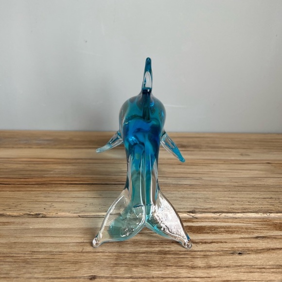 Fifth Ave Crystal Glass Dolphin Figurine - Picture 2 of 8